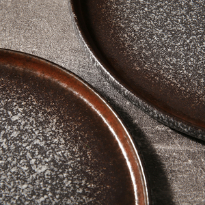 Hyniweiye — ensemble de table en céramique, motifs en pierre naturelle, porcelaine noire, <span class=keywords><strong>granit</strong></span>, grès, assiette ronde pour le restaurant, nouveau produit - Product Image 5