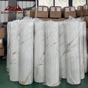 El último papel pintado de mármol impermeable autoadhesivo de PVC WAYON es adecuado para decorar las paredes de hogares y baños. - Product Image 2