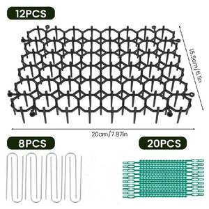 Bandes à pointes réutilisables pour <span class=keywords><strong>jardin</strong></span> domestique – Dissuasion <span class=keywords><strong>anti</strong></span>-chats et chiens – Tapis à picots répulsif contre les animaux nuisibles - Product Image 4