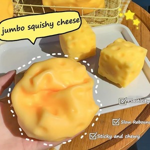 Juguete antiestrés de queso blandito de subida lenta, juguete sensorial de queso para apretar, juguete alimentario para aliviar el estrés del TDAH - Product Image 2