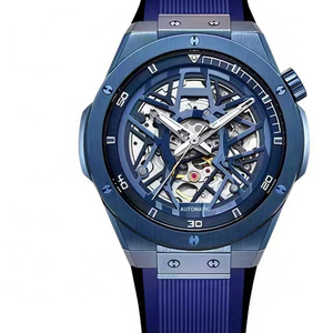 Montre mécanique féminine ultra-transparente, montre mécanique creuse entièrement automatique, montre mécanique pour homme, lumineuse, étanche - Product Image 1