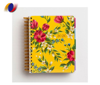 Vente en gros Carnet à reliure à spirale personnalisé à couverture rigide imprimé en carton de papier kraft offset fantaisie-pour usage personnel ou professionnel