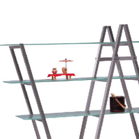Buffet de présentation en forme de style moderne avec roulettes Présentoir mobile pour gâteaux et desserts Présentoir pour buffet