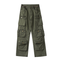 Pantalon tactique de combat personnalisé pour homme à 8 poches, taille mi-haute, style cargo utilitaire, design patchwork, couleur claire, blanc, écologique