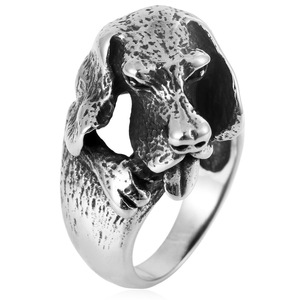 yunnique Men's <b>Silver</b> Animal Shape <b>Ring</b> Geometric Design Gift Jewelry - Product Image 1
