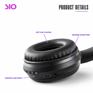 หูฟังไร้สายตัดเสียงรบกวน 50H ANC 40 มม. HiFi สเตอริโอ IP65 Type C สำหรับสำนักงาน การเดินทาง และการเดินทางประจำวัน - Product Image 5