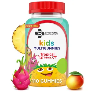 Gommes multivitaminées à la vitamine C pour enfants avec logo personnalisé, supplément pour la croissance en hauteur