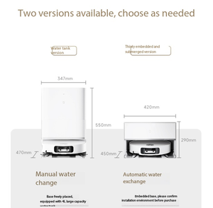 หุ่นยนต์ดูดฝุ่นและถูพื้น Mi Sweep Robot 6 รุ่นขึ้นลงอัตโนมัติ ของใช้ในบ้านอัจฉริยะ ผลิตภัณฑ์บ้านอัจฉริยะ หุ่นยนต์ดูดฝุ่นและถูพื้นแบบยืดหดได้ - Product Image 2