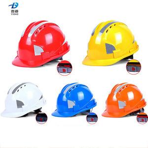 Ucuz Fiyatlı OEM Yidao YD-SH-A1 Dairesel Tip Delikli Baret, 6 Süspansiyon Noktalı İnşaat Güvenlik İş Kaskı - Product Image 6