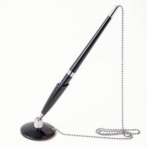 Office Supplies Promotional Bank <b>Table</b> Counter Pen Desk Pen with Metal Chain for Bank Hotel for Office New Type - Product Image 3