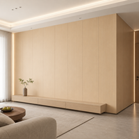 Panel de Pared de Cristal de Carbono Roble Claro, Solución Residencial para Toda la Casa WYRAX