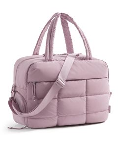 Quilted Nylon Puffer Tote <b>Bag</b> Personal Item <b>Bag</b> for Airlines <b>Overnight</b> <b>Bag</b> Gym <b>Bag</b> - Product Image 2