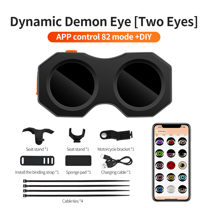 [Two Eyes] Control por APP, 82 modos + Personalizable
