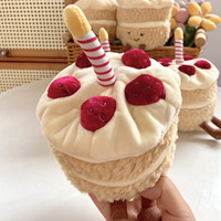 Jellycatt Fun Cake Peluche Gâteau d'Anniversaire Mignon, Figurine Décorative, Cadeau Transfrontalier, Dessert