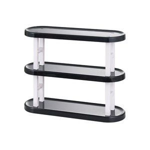 Multi Tier Tea Organizer 3 Layer Oval <b>Shelf</b> Storage Rack For Office Tea Room Desktop Organizer - Product Image 5