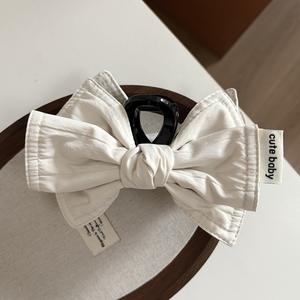 Pinza de Pelo de Plástico con Lazo Retro Coreano de 13 cm, Accesorios Minimalistas para el Cabello para Mujer, Decoración para el Cabello - Product Image 6