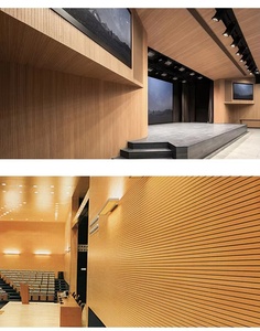 Paneles Acústicos Ranurados de Madera Impermeables con Absorción de Sonido, Tableros Decorativos 3D para Hoteles, Apartamentos, Parques, Interiores y Diseño Costero - Product Image 4