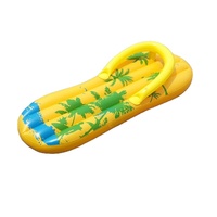 Matelas flottant en PVC personnalisé pour piscine, sûr et confortable, en forme de tongs, pour le divertissement aquatique