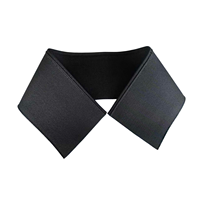 Col en tricot côtelé solide personnalisé pour polos et vestes - Accessoires de sport durables, respirants et écologiques en coton et élasthanne
