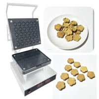 Machine à presser les coques de pâtisserie de qualité industrielle, plaques chauffantes doubles antiadhésives pour une production de biscuits à haute efficacité