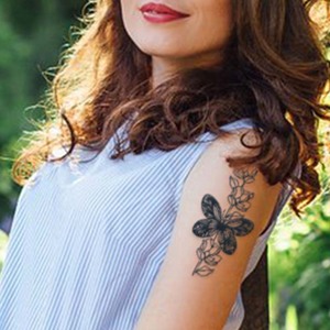BB lunga durata succo di erbe Semi-permanente mezzo braccio realistico tatuaggio per ragazzo e ragazza Stencil tatuaggio Stencil temporaneo per il corpo - Product Image 6