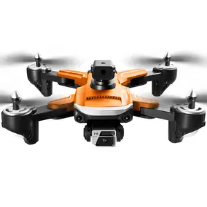 Drone GPS S97 Portabel Dapat Dilipat, Aksesori Profesional Pengendali Jarak Jauh Pesawat Vtol Kamera 4K HD