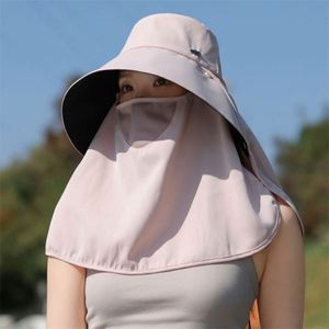 Sombrero de Pescador de Ala Ancha con Protección UV, Protector Facial Desmontable, Protector de Cuello, Sombrero de Pesca para Protección Solar - Product Image 4