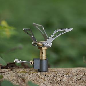 Réchaud à gaz pliable ultraléger pour le camping en plein air, la randonnée, le pique-nique, ustensiles de cuisine portables en titane et aluminium légers - Product Image 3