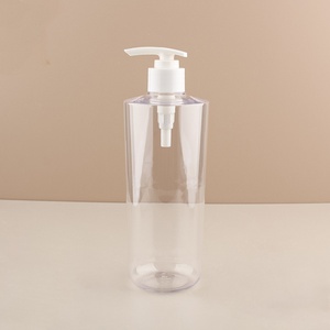 Xách Tay 500Ml Mỏ Vịt Nhấn Rỗng Chai Rõ Ràng Chất Liệu Trong Suốt Cho Dầu Gội Đầu Gel Tắm Nước Hoa Bao Bì Chai Du Lịch - Product Image 1