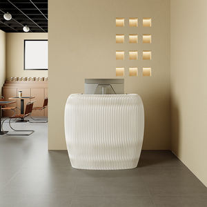 Bureau <span class=keywords><strong>de</strong></span> réception moderne pliable à montage rapide, écologique, multi-usage, en papier kraft, pour bureau, salon professionnel, événement, hôtel, mariage - Product Image 3