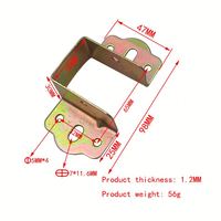 Accessoires de meubles Quincaillerie de lit invisible Lit de connexion Supports de code suspendus Connecteur de lit en bois massif pour raccords