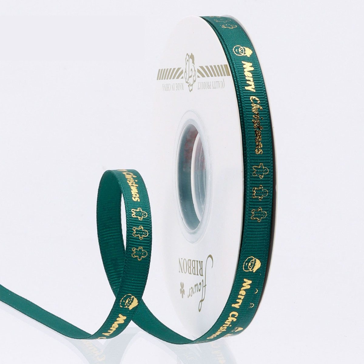1 cm [Père Noël] vert foncé-40 mètres