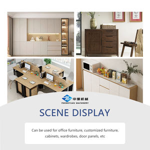 ماكينة تخريم وتلبيس الحواف المنحنية الأوتوماتيكية لأعمال النجارة مع أداة تشذيب - Product Image 6