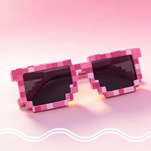 Nouvelles Lunettes de Soleil Vintage Mosaïque à Carreaux, Tendance AliExpress, Meilleures Ventes, Accessoire Photo Amusant - Product Image 4