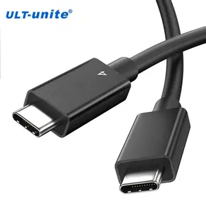 ULT-결합 썬더 볼트 4 pd 빠른 100W 40Gbps 8K 충전 유형 C to C 데이터 케이블 5A 단식 충전 2m USB c