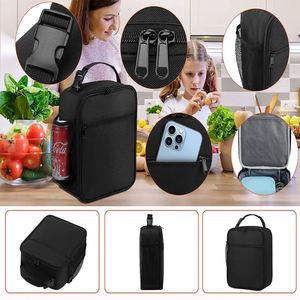 <b>Insulated</b> Portable Reusable Thermal <b>Lunch</b> <b>Box</b> Cooler Tote <b>Lunch</b> Bag for School Office Keep Food Fresh Warm or Cold - Product Image 6