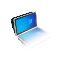 PC de panel industrial sin ventilador J1900 de 15 "con 6X COM, pantalla táctil IP65, HMI de Windows/Linux para control industrial