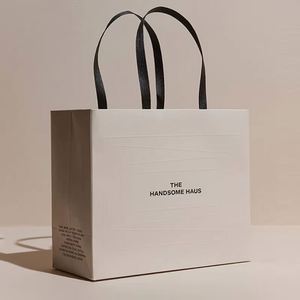 Sacs en papier de luxe personnalisés avec poignée pour vêtements, shopping, mariage et emballage de cadeaux cosmétiques – Sacs de luxe personnalisables - Product Image 6