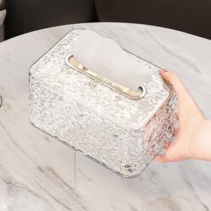 Tissue Box Metal Square Waterproof Multipurpose Free Standing For Home Living Room Coffee Table Use - Product Image 3