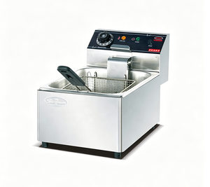 <span class=keywords><strong>Friteuse</strong></span> <span class=keywords><strong>électrique</strong></span> professionnelle à un réservoir et un panier, homologuée CE, facile à utiliser - Product Image 1