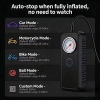 Nouveau Compresseur d'Air Portable 12V 8000mAh ABS pour Pneus avec Manomètre Numérique et Moniteur de Pression des Pneus, Pince Intelligente pour Voiture