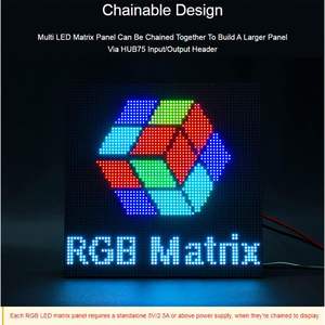 Светодиодная матричная панель AI Smartlink 64x32 2048 RGB, полноцветная, шаг пикселя 4 мм, P4, для отображения текста/цветных изображений/анимации - Product Image 5