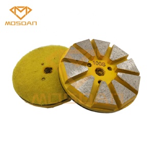 Disco de molienda de unión de Metal, <span class=keywords><strong>3</strong></span> pulgadas, gancho y bucle, v-elcro, con 10 segmentos para XPS, CPS, Stonekor - Product Image 5