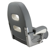Siège de bateau rabattable en vinyle de qualité marine Allshine de qualité supérieure avec housse de siège et piston pour bateaux de pêche/pontons