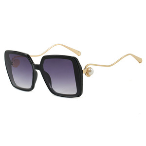 Gafas de Sol Kedun Square con Marco Grande y Perlas, Protección UV400, Estilo Europeo Americano 2025, Moda Femenina de Alta Gama, Retro - Product Image 5