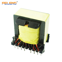 Transformateur haute fréquence à noyau de ferrite vertical FELENG EE4220, enroulement personnalisé, montage sur circuit imprimé pour système d'alimentation UPS d'ordinateur