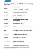 Personal Computer PC Dells Vostro 3030 MT Desktop PC Intel Core I3 12100 8G 512G Dells V3030 Computer Cases Towers Desktops
