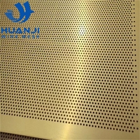 Panneaux de grille métallique décoratifs pour portes, panneaux de revêtement mural perforés en aluminium Alucobond