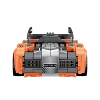 Kit de Construcción de Coches de Carreras de Plástico COGO, Bloques de Construcción para Niños, Juego de Bloques de Construcción de Partículas Pequeñas