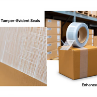 Scellés inviolables Emballage renforcé de sécurité renforcée Ruban de filament simple face-Propre, durable et solide
